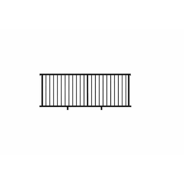 Armorguard Railing Fiberon ArmorGuard Regency 36 in. x 96 in. Black Line Rail Kit with ...