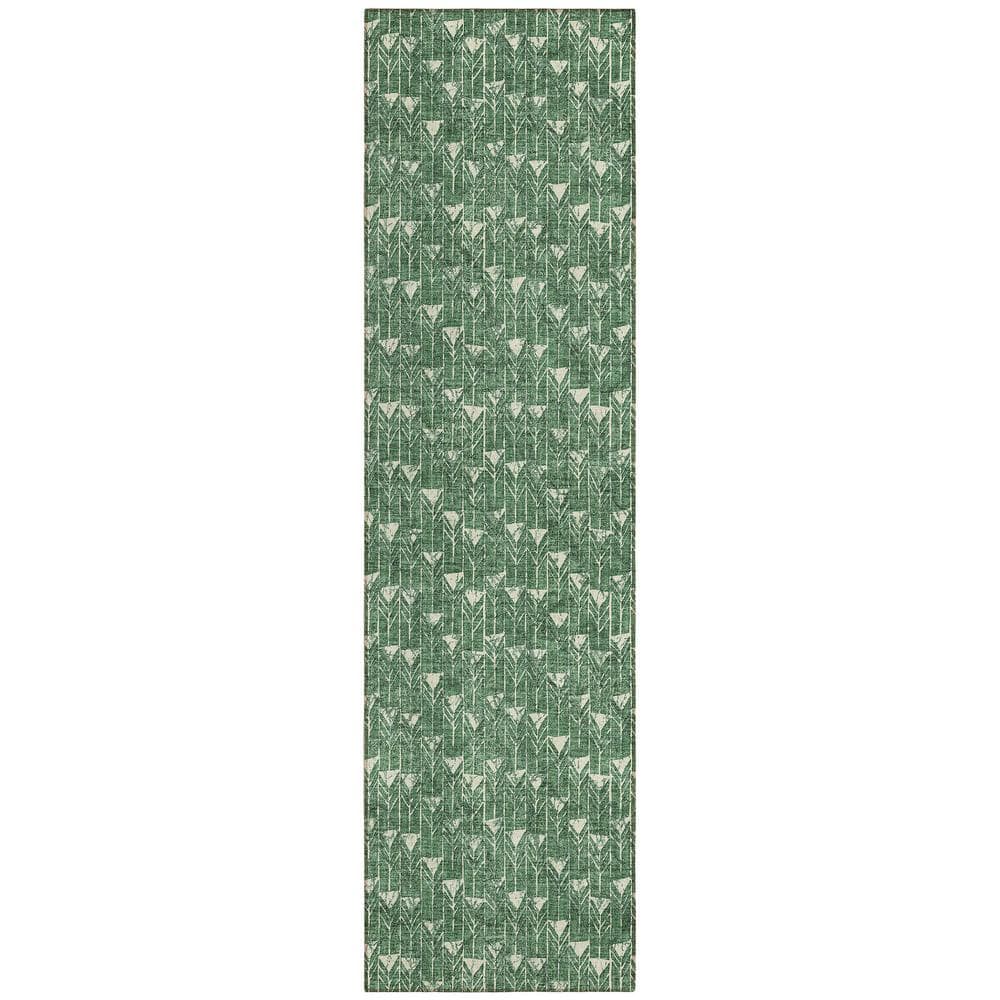 Chantille ACN514 Green 2 ft. 3 in. x 7 ft. 6 in. Machine Washable Indoor/Ou