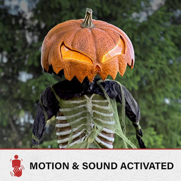 Haunted Hill Farm - 9 ft. Pumpkin Sentinel by Tekky, Premium Halloween Animatronic