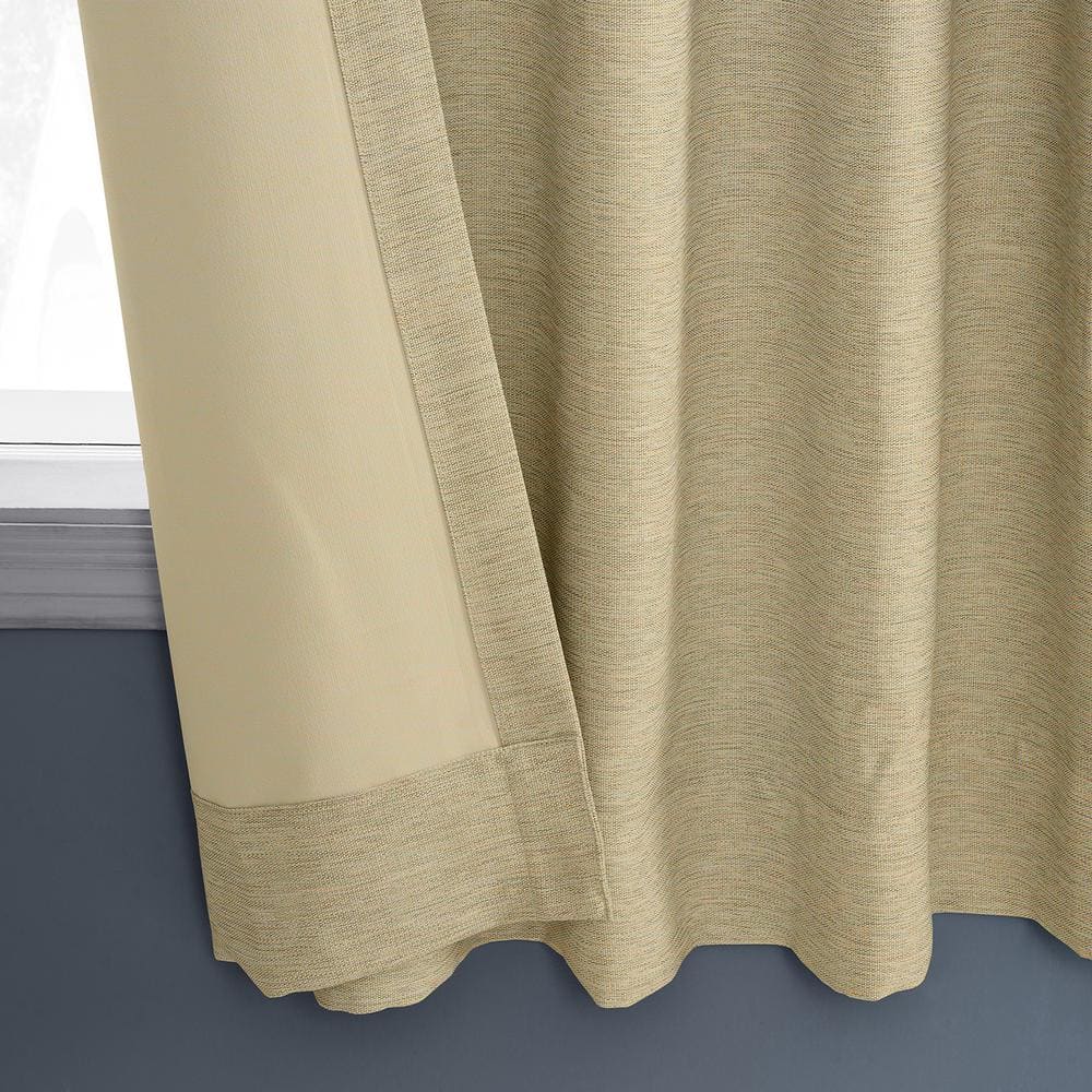 Candlelight Polyester Blackout Puddle Length Drape Panel