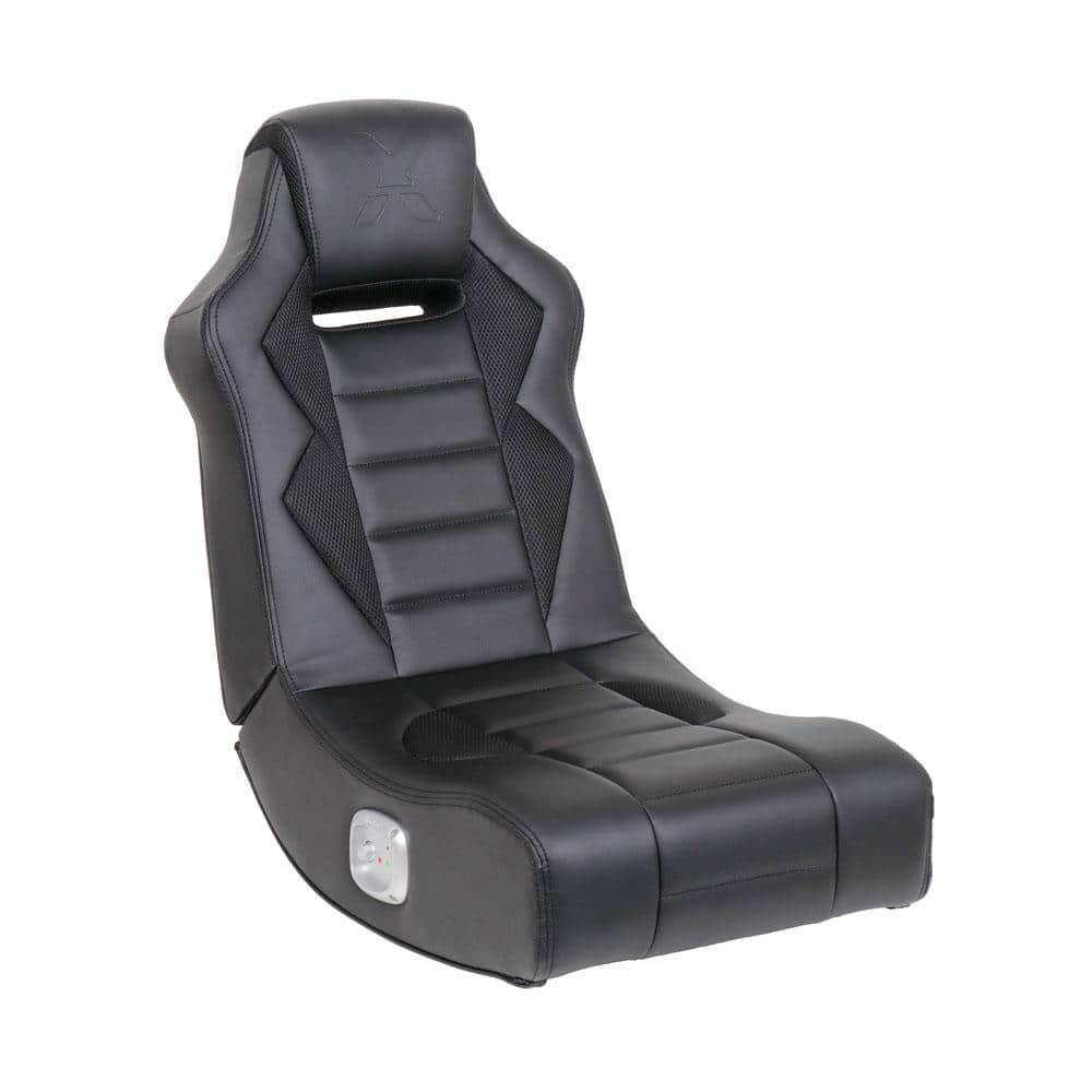 Photos - Computer Chair X Rocker Flash Faux Leather Folding Ergonomic Gaming Chair in Black, Armless 511340 