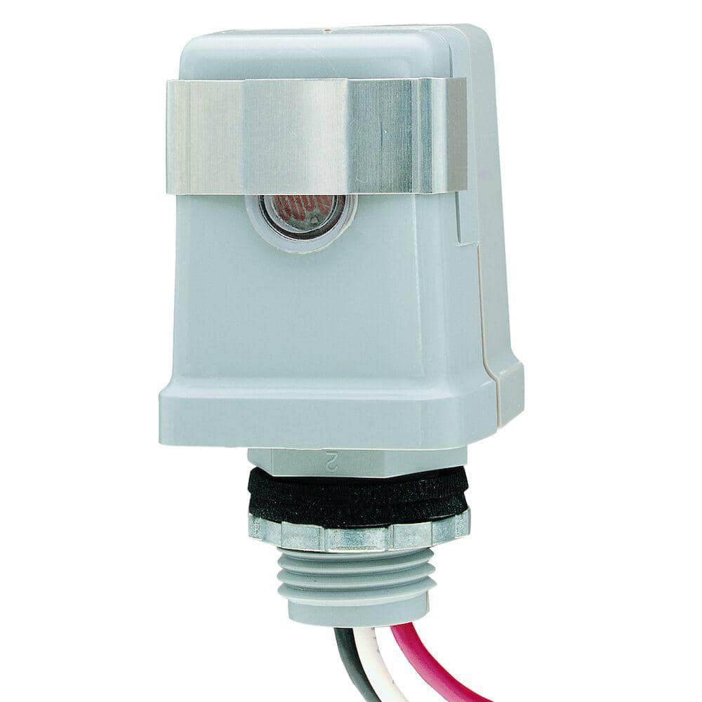 Gray Polycarbonate 120V Stem Mount Thermal Photocontrol