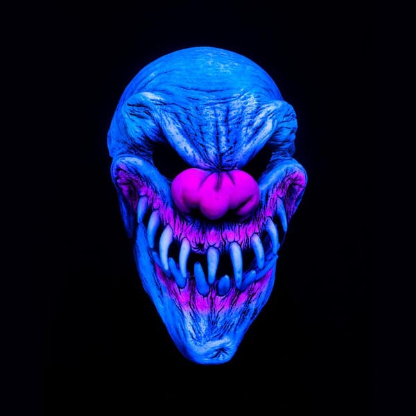 Another one of the invisible UV clown! 🤡 #Inverted #uv #blacklight #g