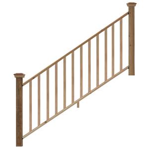 ProWood 6 Ft. Cedar Rail Kit With B2E Balusters 447167 - The Home Depot