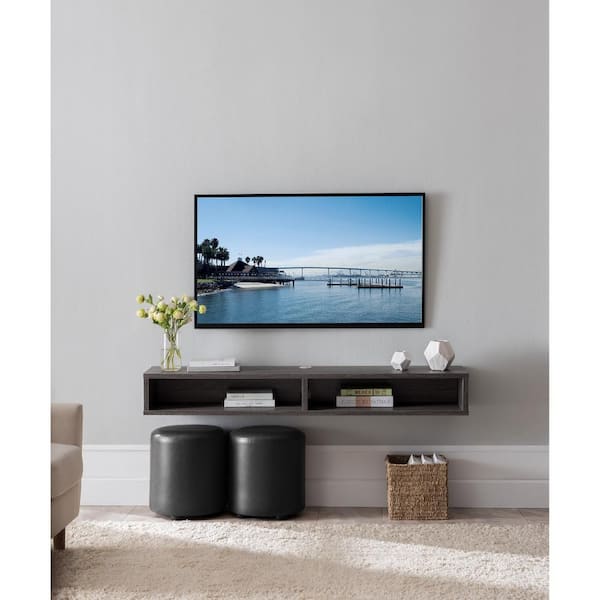 Furniture Of America Evaine 60 In, Floating Tv Stand Living Room Furniture