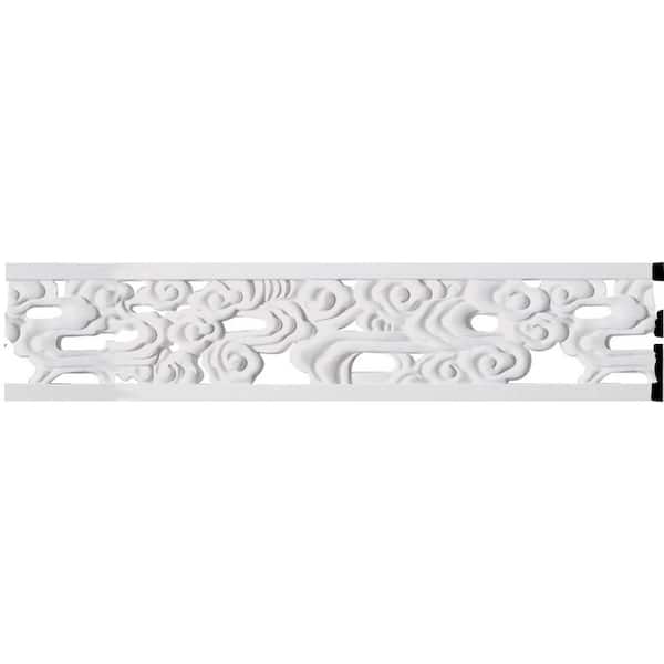 Ekena Millwork SAMPLE - 5/8 in. x 12 in. x 7 in. Polyurethane Flower Pierced Panel Moulding
