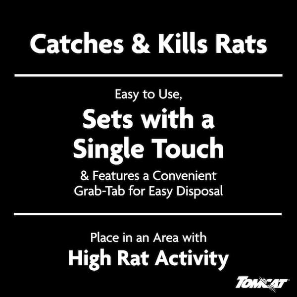 Secure-Kill Rat Trap, Features Aggressive Secure Catch Design to Trap and Kill, 2 Traps