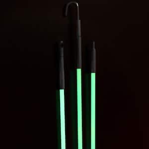 Mid-Flex Glow Rod Set, 15-Foot