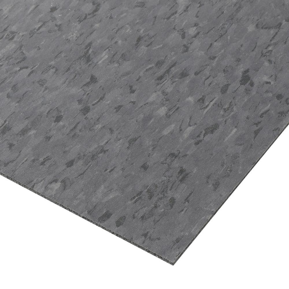Charcoal Gray 12x12 Water Resistant Vinyl Floor Tile