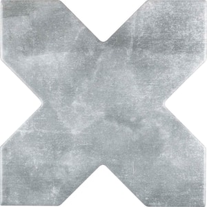Siena Grey 5.35 in. x 5.35 in. Matte Ceramic Cross-Shaped Wall and Floor Tile (5.37 sq. ft./case) (27-pack)
