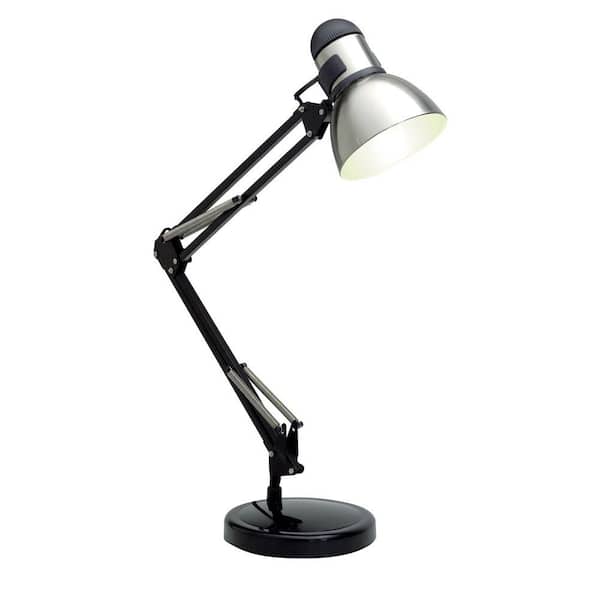 Filament Design Karl 34 in. Black and Steel Desk Lamp