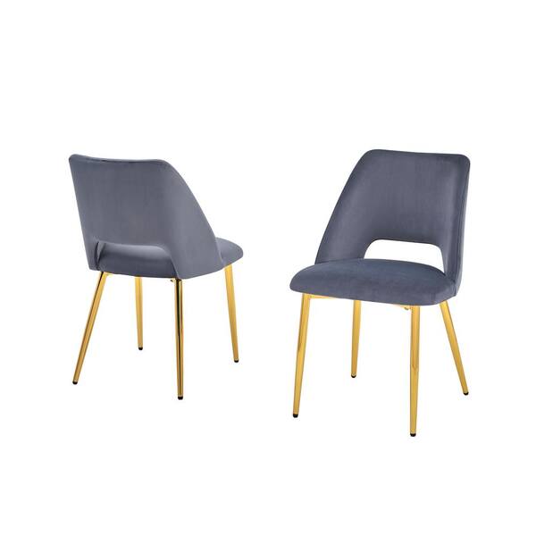 Grey Velvet Wrap With Black Wooden Base Dining Chair Grey Velvet Wrap With Black Wooden Base Dining Chair