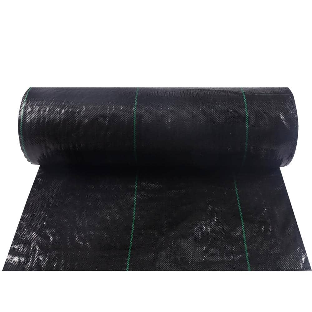 6 ft. x 100 ft. Heavy PP Woven Weed Barrier Landscape Fabric and UV Stabili