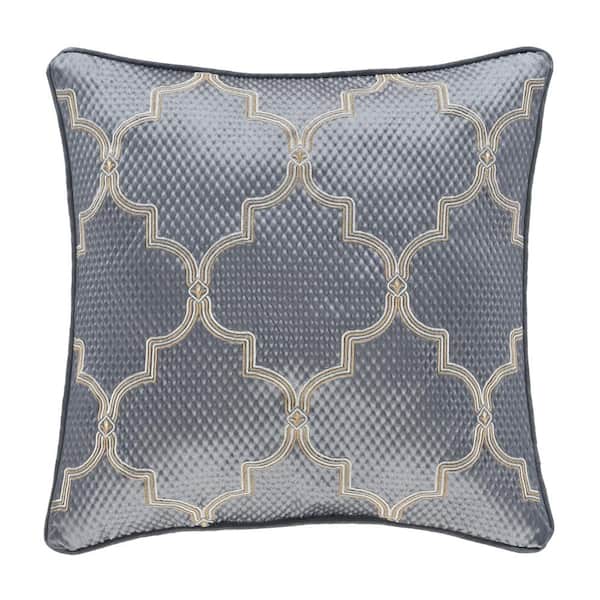 Unbranded Sondra Polyester 18 in. Square Embellished Decorative Throw Pillow 18 x 18 in.