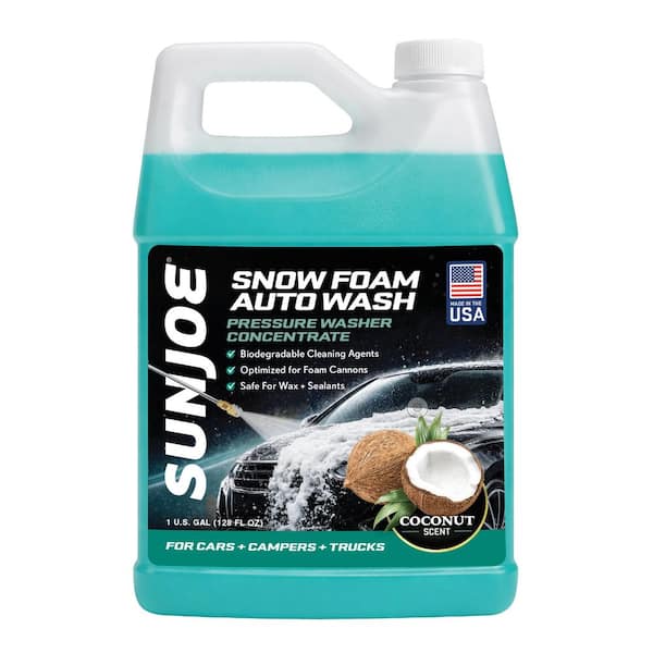 1 Gal. Premium Snow Foam Pressure Washer Rated Car Wash Soap and Cleaner, Coconut