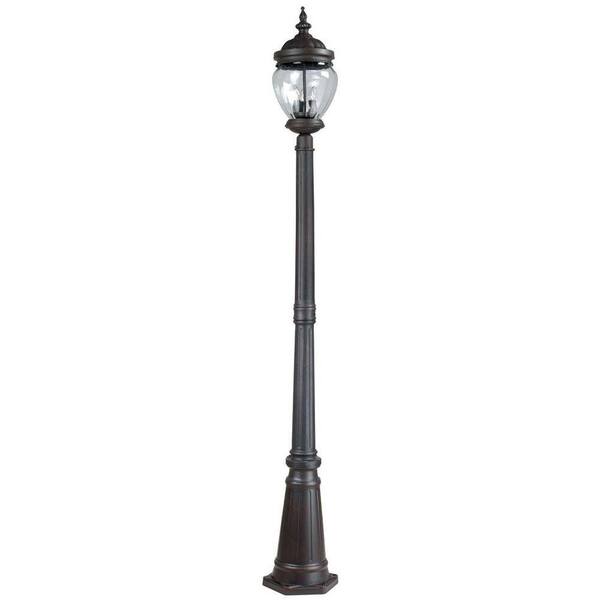 Bel Air Lighting 1-Head Rust Pole Light