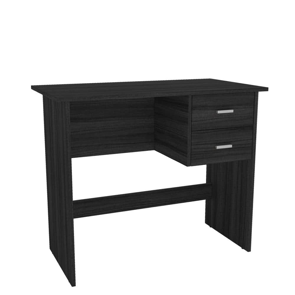 Budapest 35.5 in. Espresso Rectangular 2Drawer Writing Desk