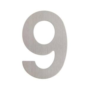 Everbilt 6 in. Silver Stainless Steel Floating House Number 3 37817