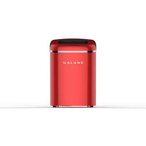 26 lb. Freestanding Ice Maker in Red