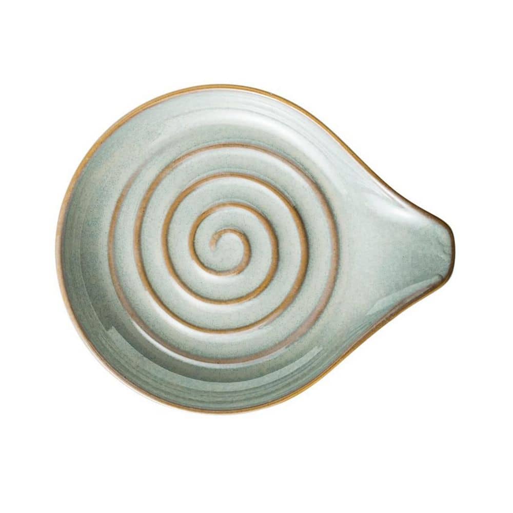 5 in. Ceramic Spoon Rest for Kitchen Counter, Spoon Holder for Ladle, Spatula and Tongs, Easy to Clean, Gray price history on PriceWatchPro