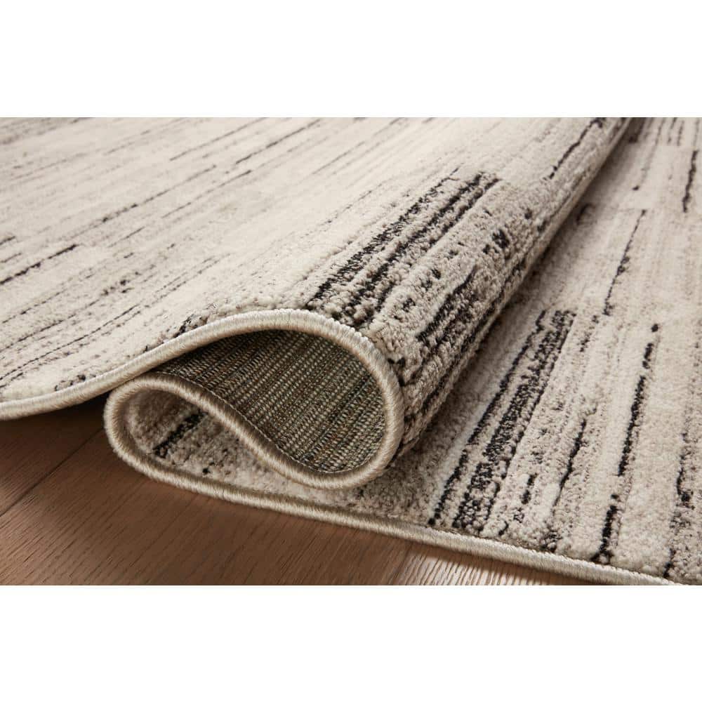 Darby Charcoal and Sand Geometric Runner Rug
