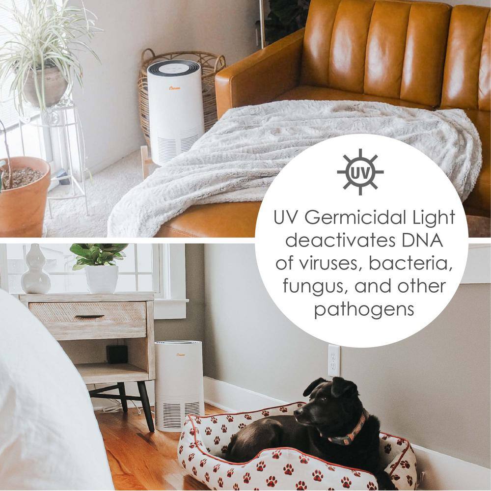 White Tower Air Purifier with HEPA and UV Light