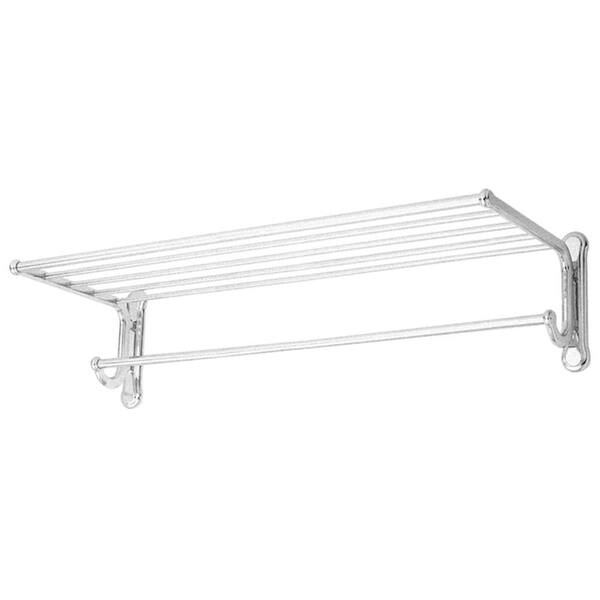 USE Dover Satin Nickel Shelf with Towel Bar-DISCONTINUED