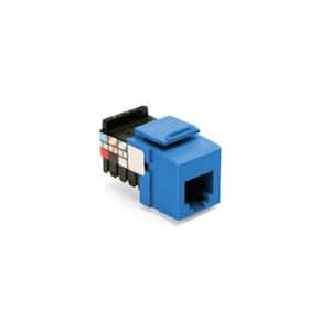 QuickPort 6P6C Voice Grade Connector, Blue