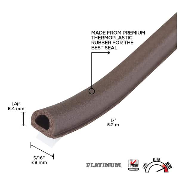 M-D Building Products Platinum Series 1 in. x 1 in. x 156 in. Black  Expandable Foam Tape Weatherseal for Uneven Gaps 52052 - The Home Depot