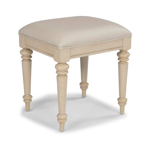 HOMESTYLES Provence Off-White Vanity Bench 30 in. H x 56 in. W x 24 in. D