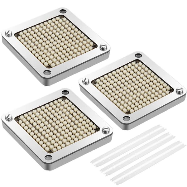 1/4 in. Replacement Chopper Blade, 3-Piece French Fry Cutter, Sliver Dicer Parts, Extra Knive, 2025 Update