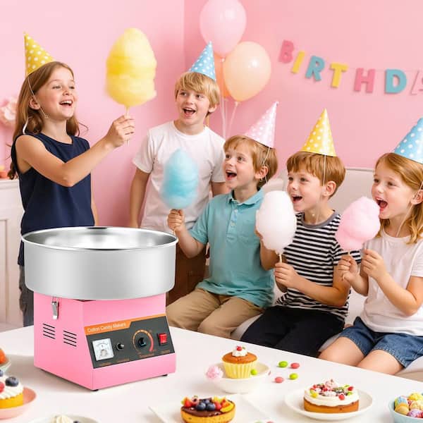 SKYSHALO Commercial Cotton Candy Machine, 1000W Electric Maker