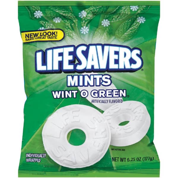 Lifesavers Mints, 6.25oz,Wint-O-Green