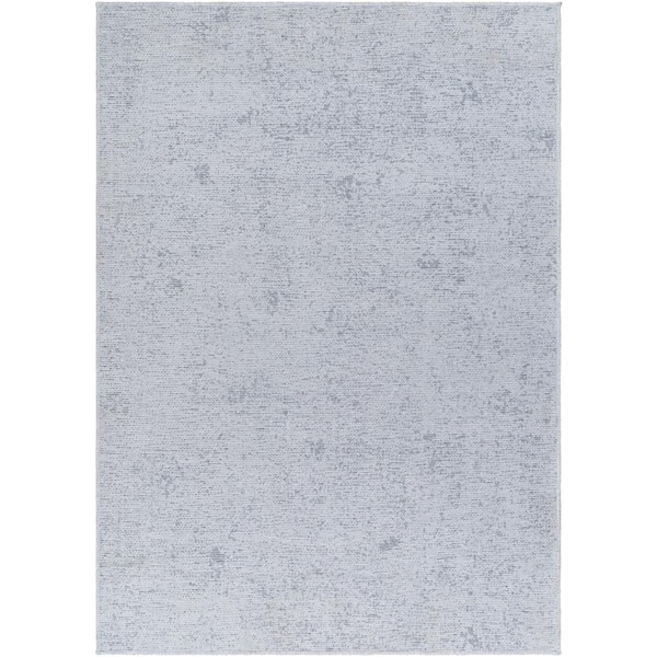 Livabliss Quebec Gray Doormat 2 ft. x 3 ft. Indoor Machine-Washable  Area Rug