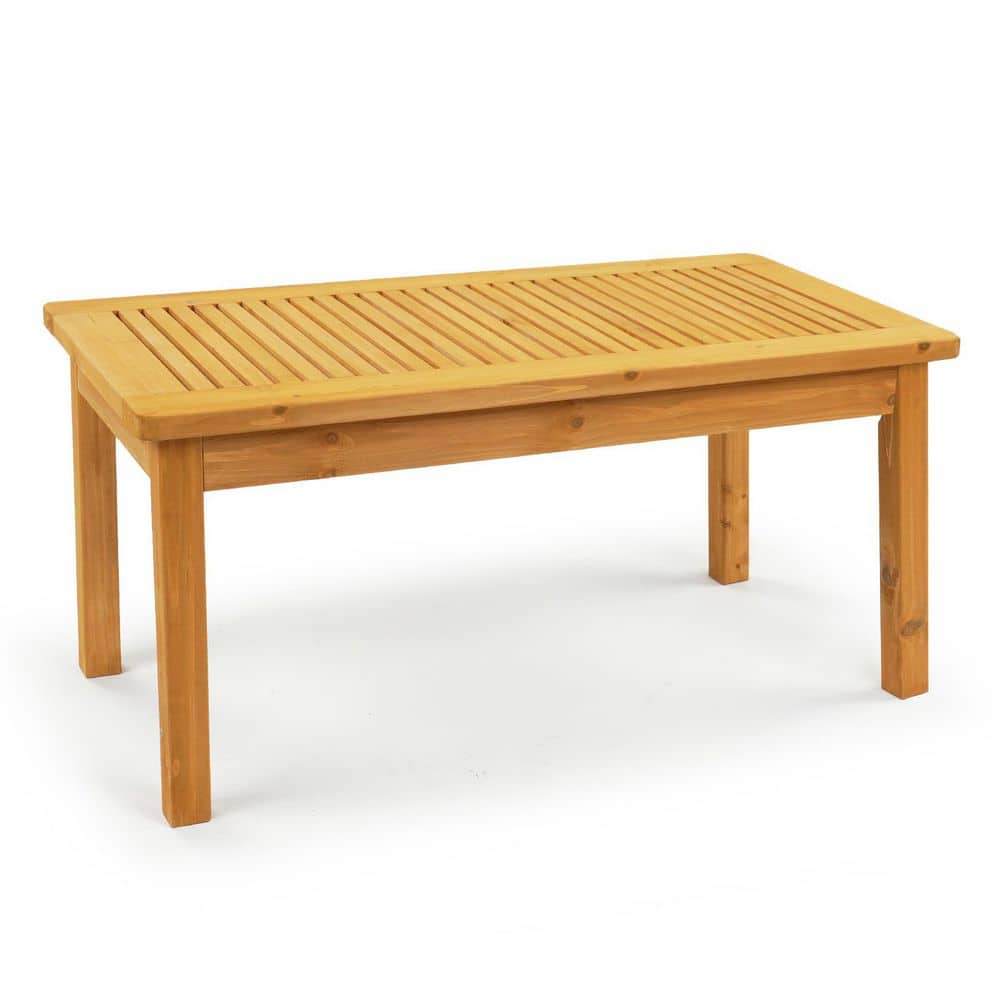 Patio Light Brown Wood Table