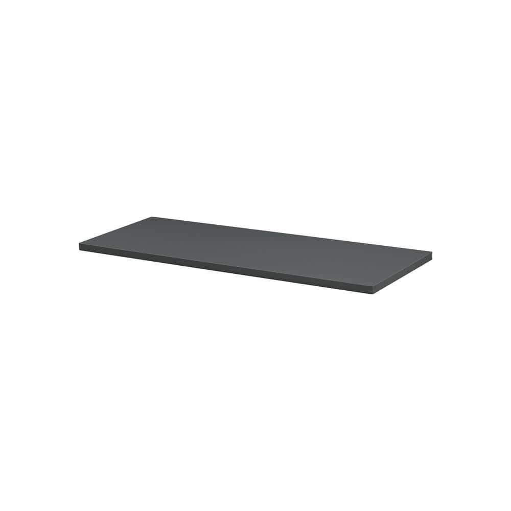 LITE 31.5 in. x 9.8 in. x 0.75 in. Anthracite MDF Decorative Wall Shelf without Brackets price history on PriceWatchPro