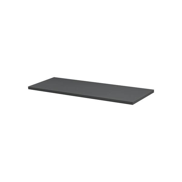 Dolle LITE 31.5 in. x 9.8 in. x 0.75 in. Anthracite MDF Decorative Wall Shelf without Brackets