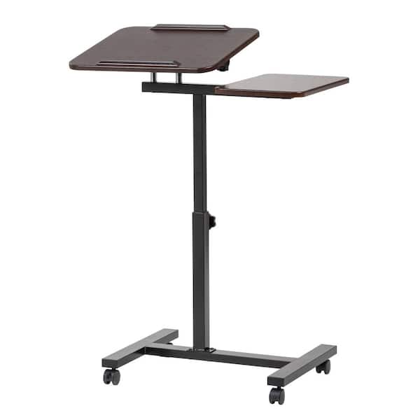 IRIS 27 .99 in. L Brown 27 .95 in. H Rectangle Wood Coffee Table with Side Table