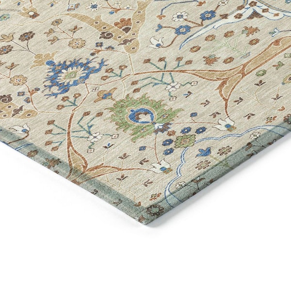Chantille Machine Washable Indoor/Outdoor Abstract ACN2250 Beige 10 ft. x 14 ft. Area Rug