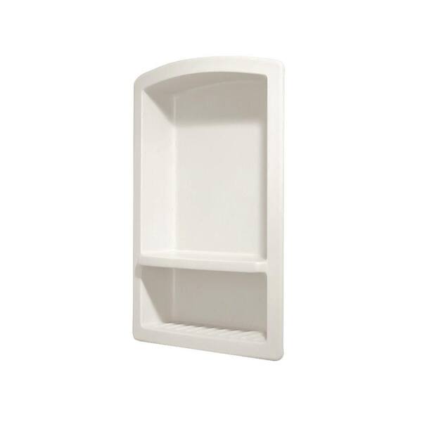 Swan Recessed Solid Surface Soap Dish in Bisque