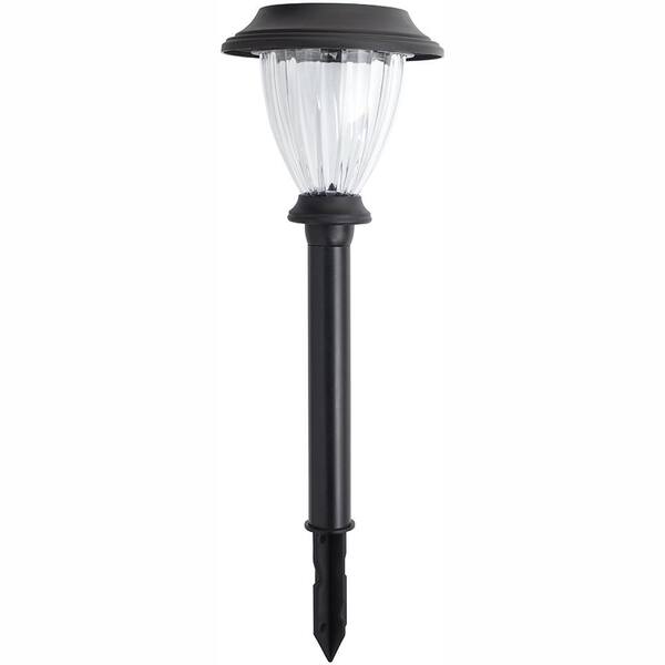 Buy Solar 4.2 Lumens Black Outdoor Integrated LED Landscape Path Light ...