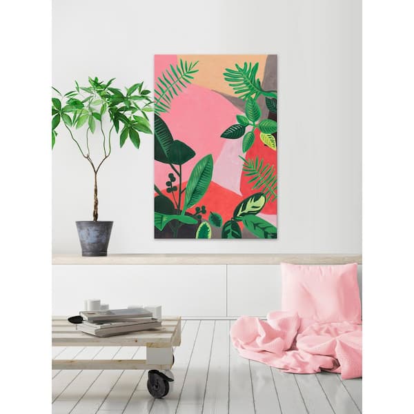 Unbranded 60 in. H x 40 in. W "Feuillage Fun" by Julia Posokhova Canvas Wall Art
