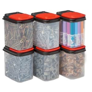 8-Compartment Bits and Bolts Stackable Hardware Bins Small Parts Organizer