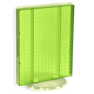 20.25 in. H x 16 in. W Revolving Pegboard Counter Display Green