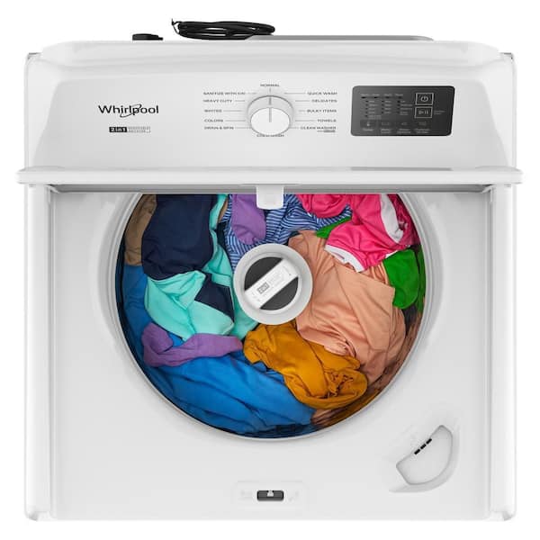 4.1 cu. ft. Top Load Washer in White with 2-in-1 Removable Agitator