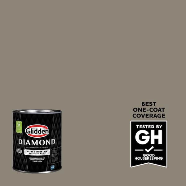 Glidden Diamond 1 qt. #PPG1008-5 Roller Coaster Eggshell Interior Paint with Primer
