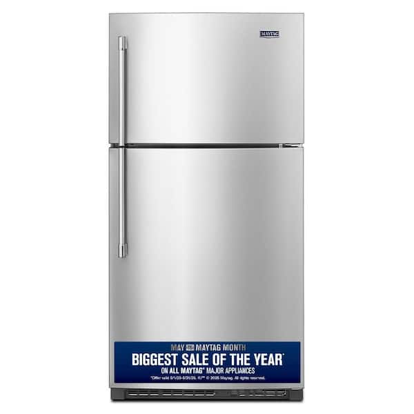 Maytag 21 cu. ft. Top Freezer Refrigerator in Fingerprint Resistant Stainless Steel