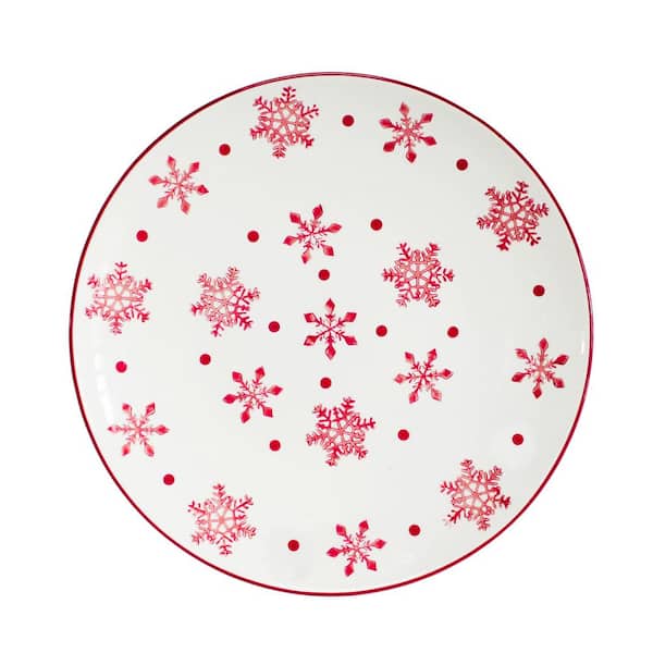 Euro Ceramica Winterfest Round Platter