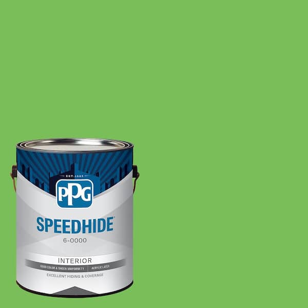 SPEEDHIDE 1 gal. PPG1224-7 Green Pear Eggshell Interior Paint