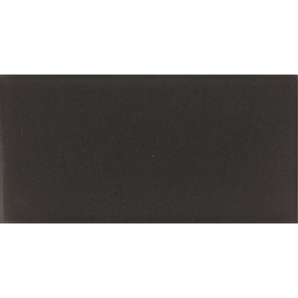 Apollo Tile Ash Gray 3 in. x 6 in. Matte Finished Glass Mosaic Tile Sample (0.12 sq. ft./Piece)